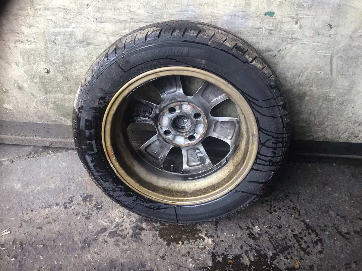 TOYOTA AYGO MK1 ALLOY WHEEL 14'' 42611 YY360 WITH TYRE 155X65X14 2005 20154
