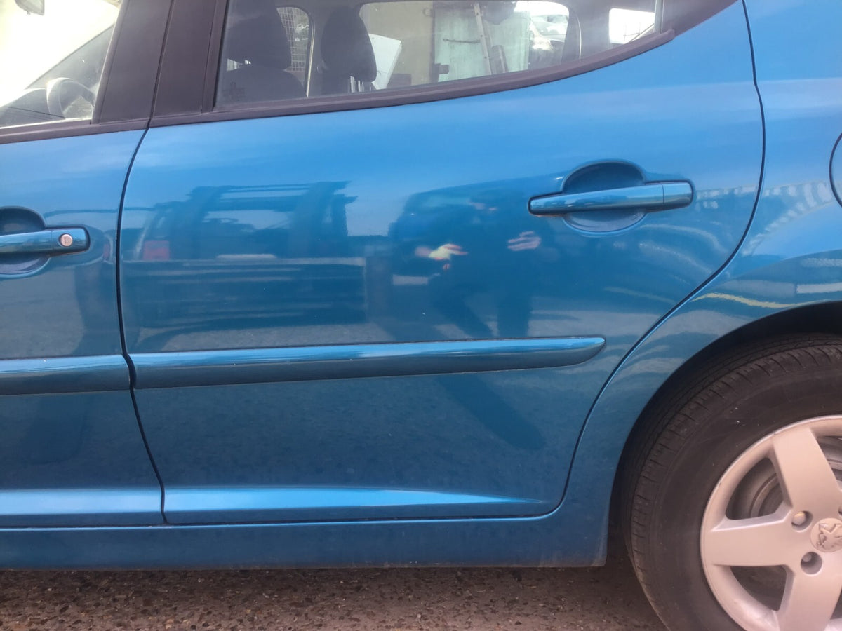 PEUGEOT 207 ESTATE PASSENGER'S SIDE N/S REAR DOOR NEYSHA BLUE KMU 2006 20131