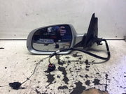 AUDI A4 B8 PASSENGER'S SIDE DOOR MIRROR IN METLLIC ICE SILVER LX7W 2008 20124