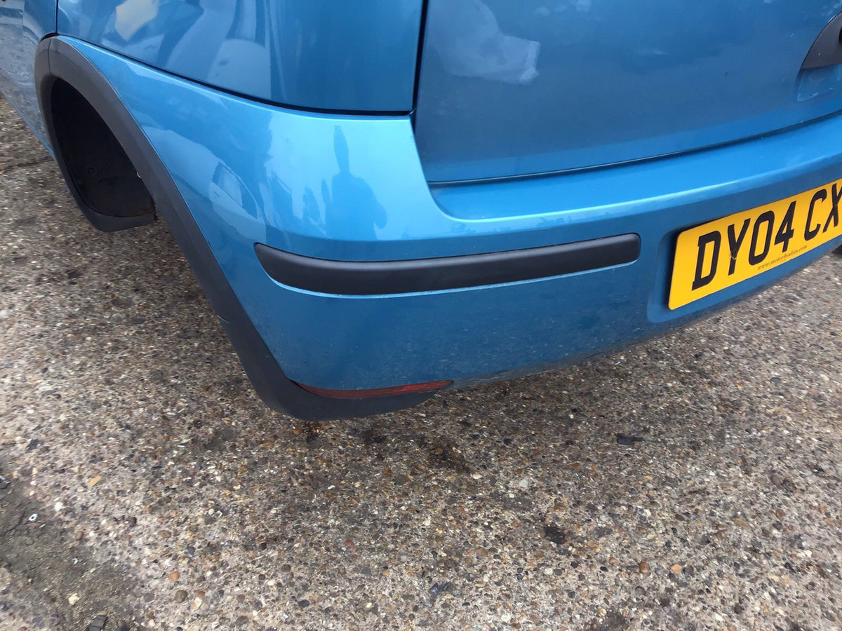 VAUXHALL CORSA C REAR BUMPER LIGHT BLUE METALLIC PAINT CODE Z20N 2001 200611