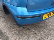 VAUXHALL CORSA C REAR BUMPER LIGHT BLUE METALLIC PAINT CODE Z20N 2001 200611