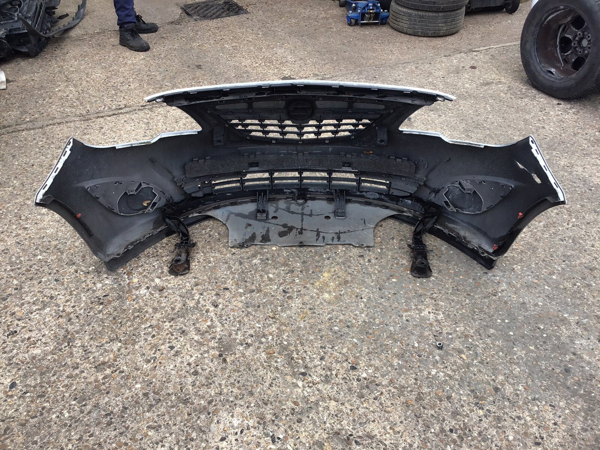VAUXHALL MERIVA B FRONT BUMPER SILVER DAMAGED 2010 201711