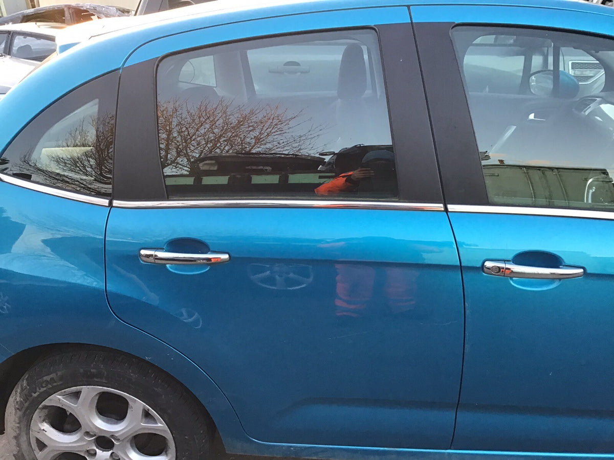 CITROEN C3 DRIVER'S SIDE O/S REAR DOOR  BELLE ILE BLUE KGW 2009 20165
