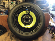 VOLKSWAGEN GOLF MK7 SPARE WHEEL 16'' STEEL RIM TYRE 125X70X16 2160927 2009 20202