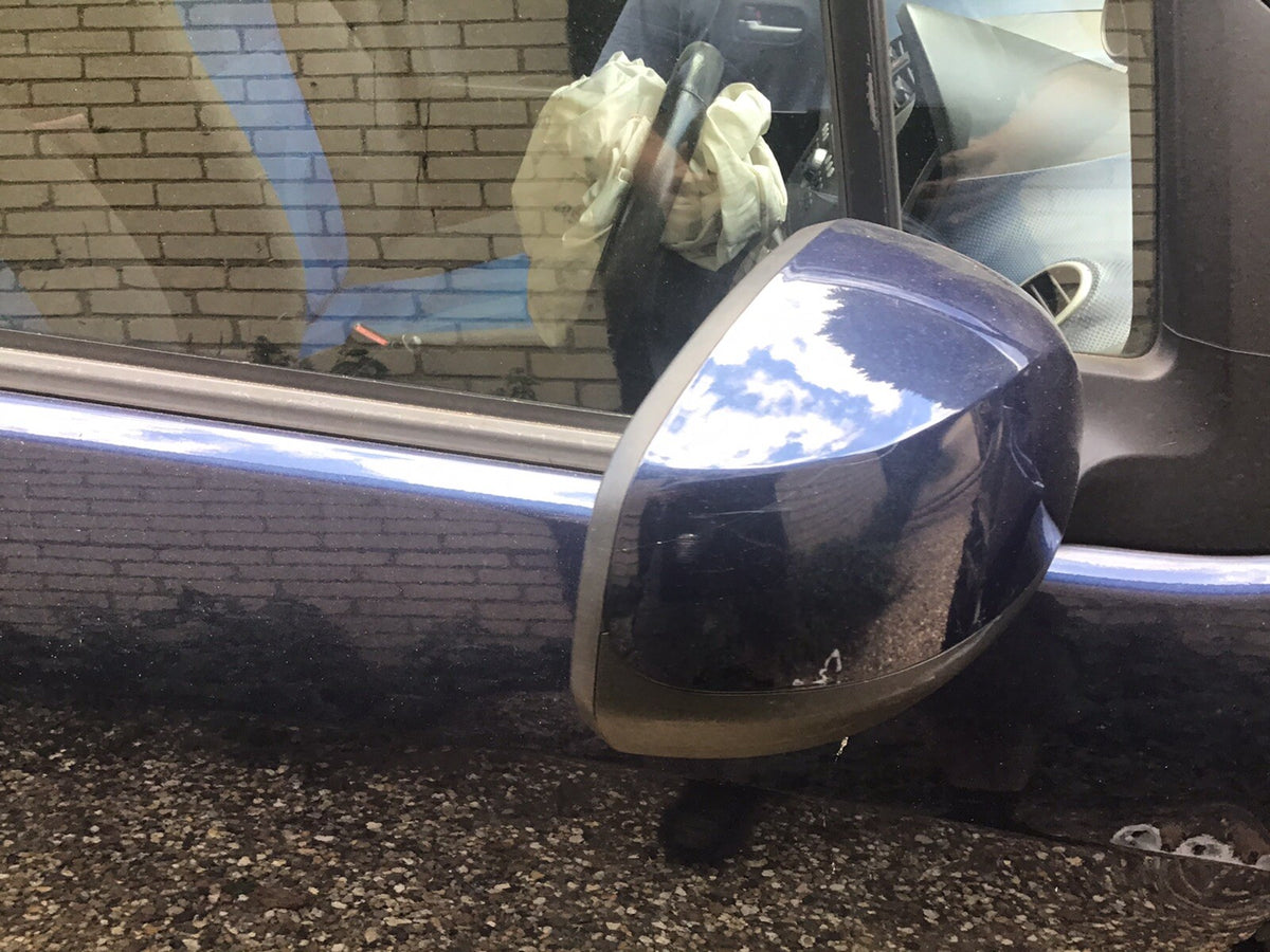 VAUXHALL AGILA B DRIVER'S SIDE DOOR MIRROR ATLANTA BLUE METALLIC GBX 2008 20151
