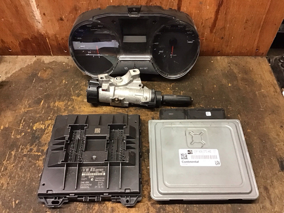 SEAT IBIZA 6J 1.2 PETROL AUTOMATC ECU KIT 03F906070AE 5WP44773 2009 20141