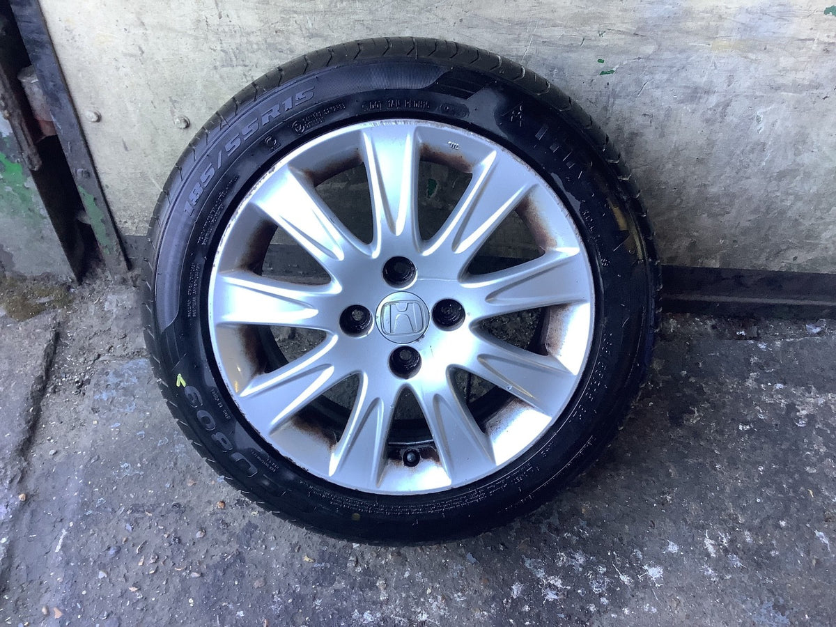HONDA  JAZZ MK2 ALLOY WHEEL 15'' TYRE 185X55X15 SAA 560F 2002 20093