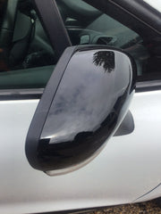 RENAULT CLIO MK4 DRIVER'S SIDE O/S CRACKED DOOR MIRROR ELECTRIC IN BLACK 2013 195