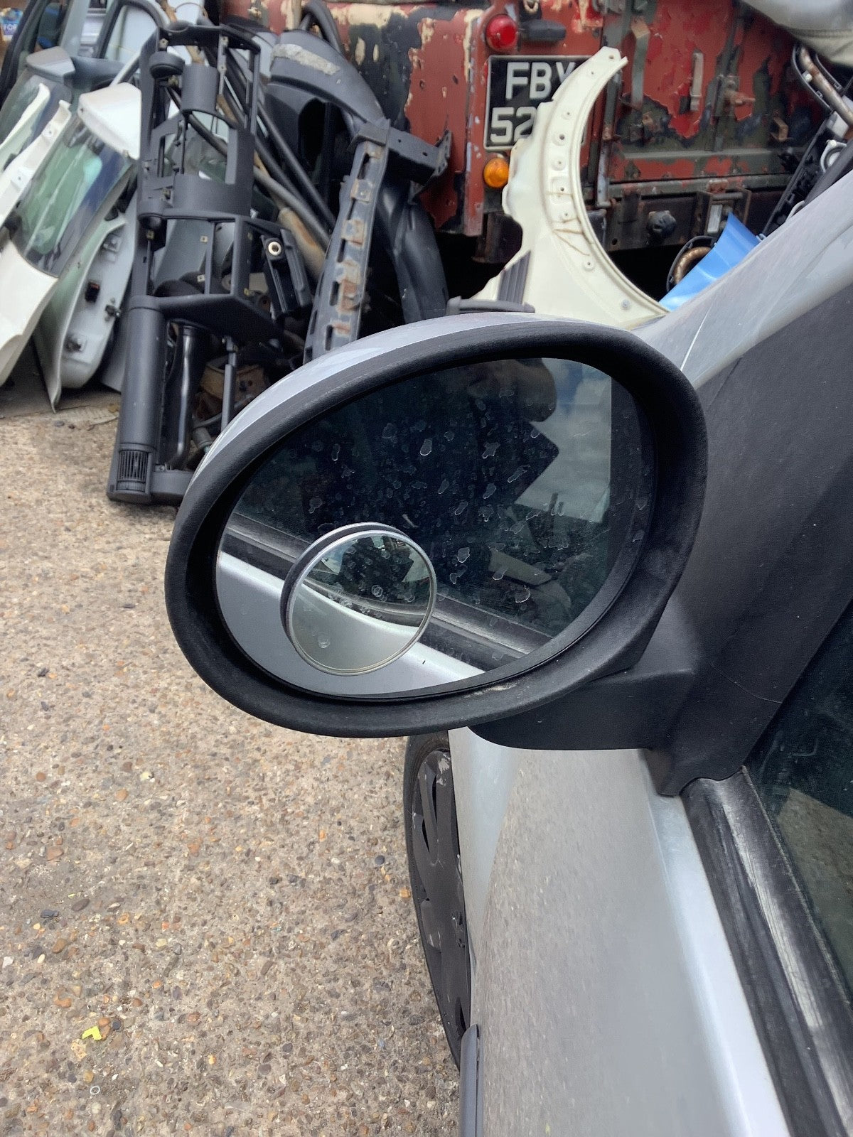 PEUGEOT 107 CITROEN C1 PASSENGER'S SIDE N/S DOOR MIRROR GRIS GALLIUM KTB 05 140