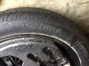 VOLKSWAGEN GOLF MK7 SPARE WHEEL 16'' STEEL RIM TYRE 125X70X16 2160927 2009 202014