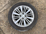 PEUGEOT 208 ALLOY WHEEL 16'' 9808137577 TYRE 195X55X15 2012 20192