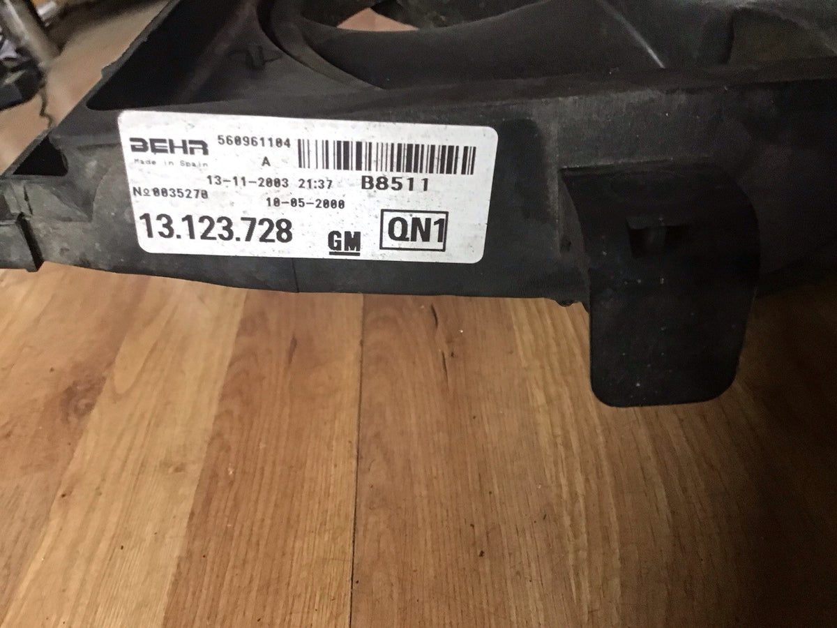 VAUXHALL CORSA C RADIATOR FAN COWLING 13123728 2010 20147