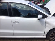 VOLKSWAGEN POLO 6R DRIVER'S SIDE O/S FRONT DOOR CANDY WHITE LB9A 2009 20170