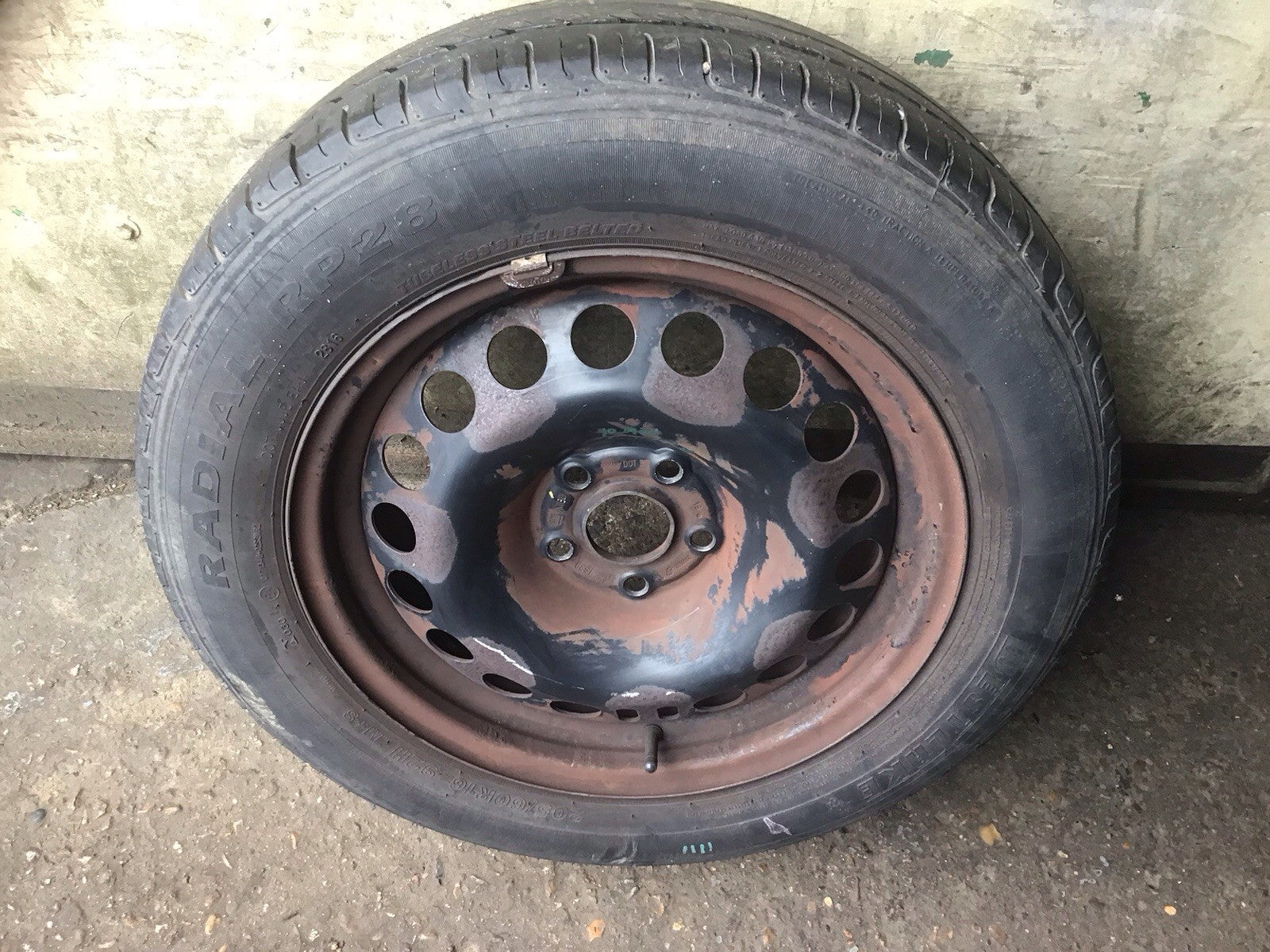 VAUXHALL ASTRA J  SPARE WHEEL 16'' STEEL RIM 2160142 TYRE 205X60X16  2010 20151