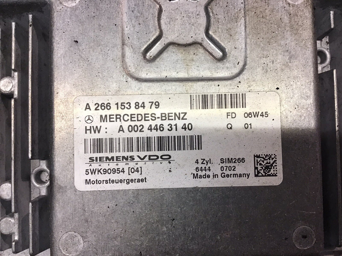 MERCEDES A CLASS W169 1.5 PETROL ENGINE CONTROL UNIT ECU A0024463140 2005 20124