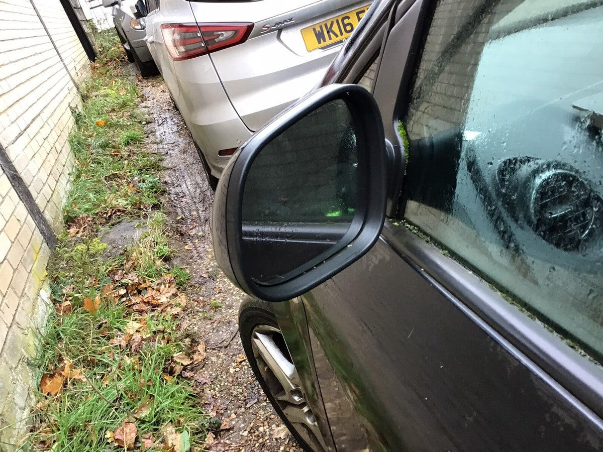 SEAT ALTEA PASSENGER SIDE DOOR MIRROR PHANTOM BLACK METALLIC LZ9Y 2009 20145