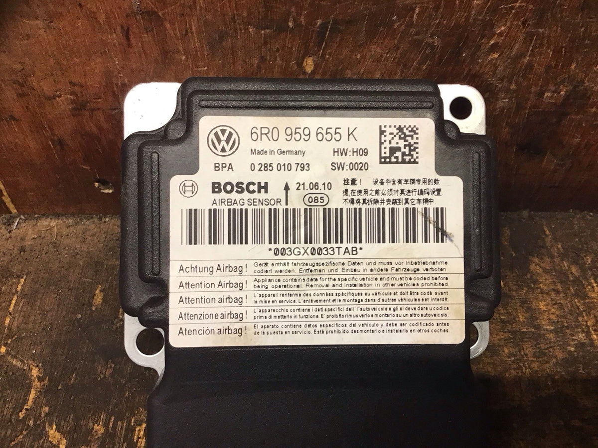 VOLKSWAGEN POLO 6R AIRBAG CONTROL UNIT 6R0959655K 2009 20173