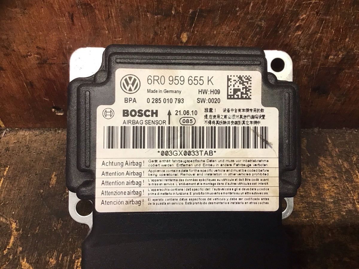 VOLKSWAGEN POLO 6R AIRBAG CONTROL UNIT 6R0959655K 2009 20172