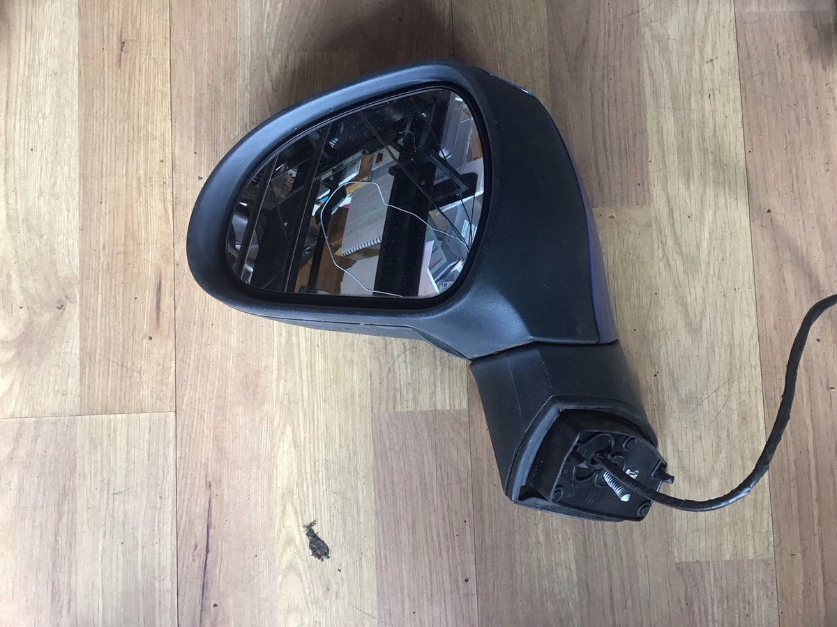PEUGEOT 207 PASSENGER'S SIDE N/S DOOR MIRROR BLUE 014342 2006  20121