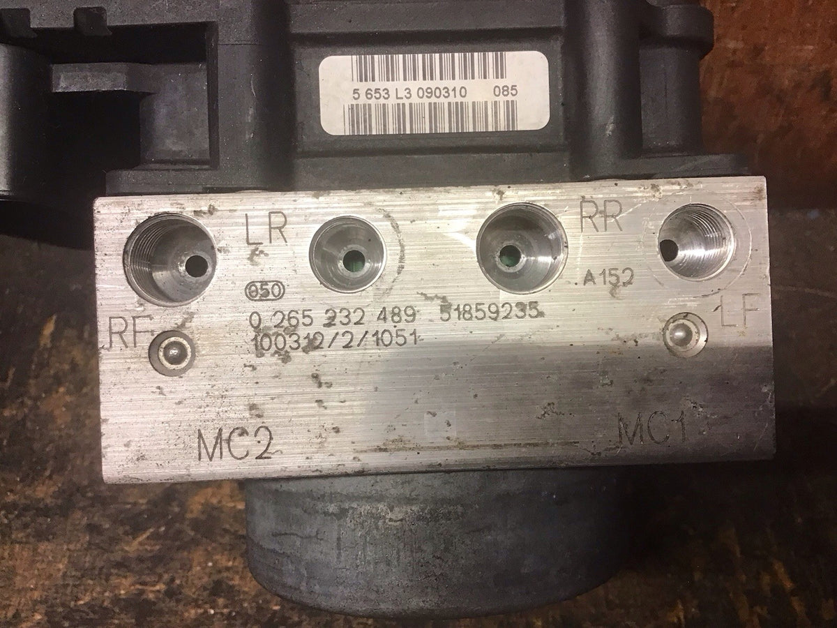 FIAT 500 ABS PUMP MODULE 0265232489 51859235 2008 20165