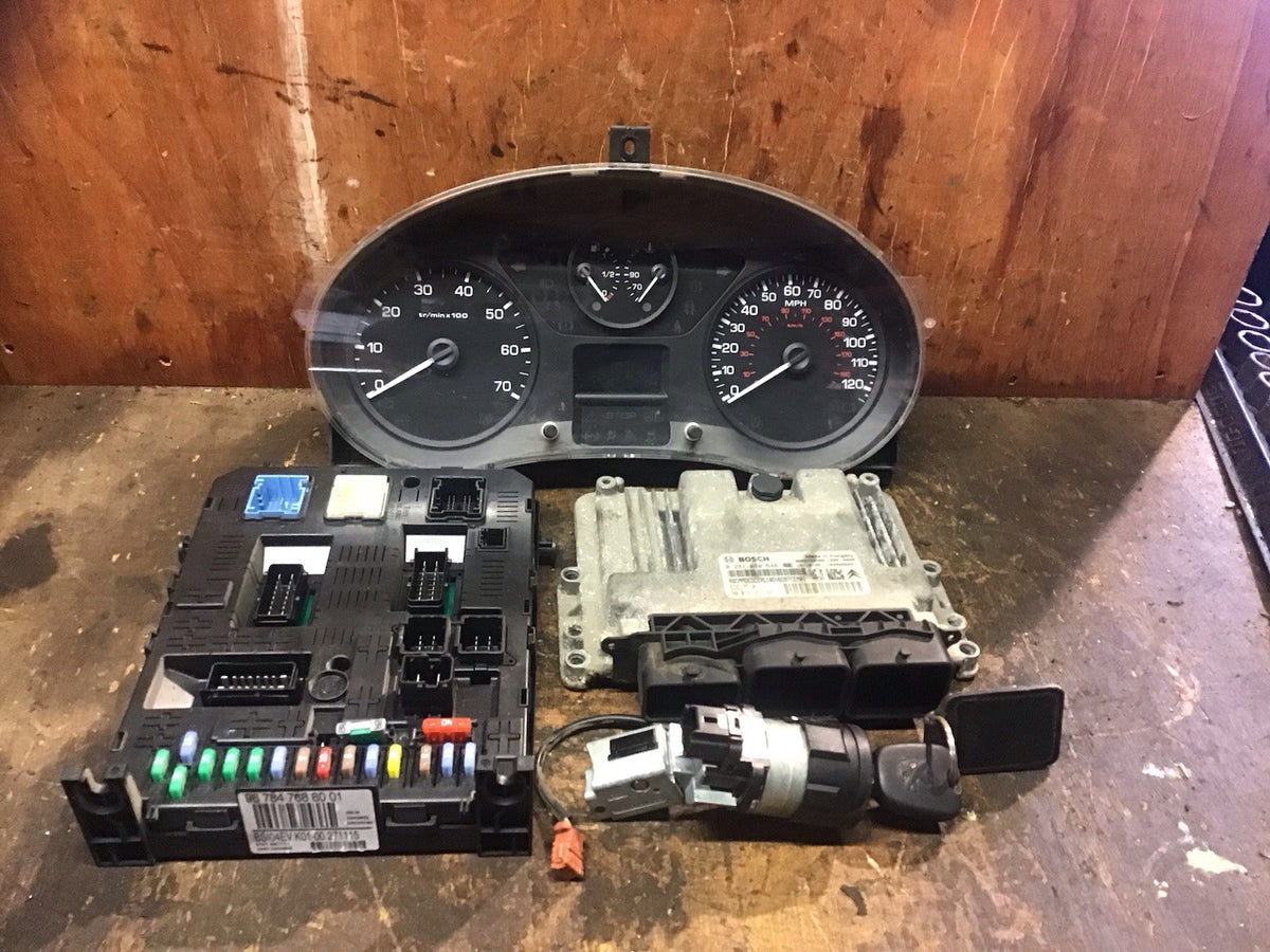 CITROEN DISPATCH EXPERT 1.6 HDI ECU KIT LOCK SET 0281030546,9807885980 07 160