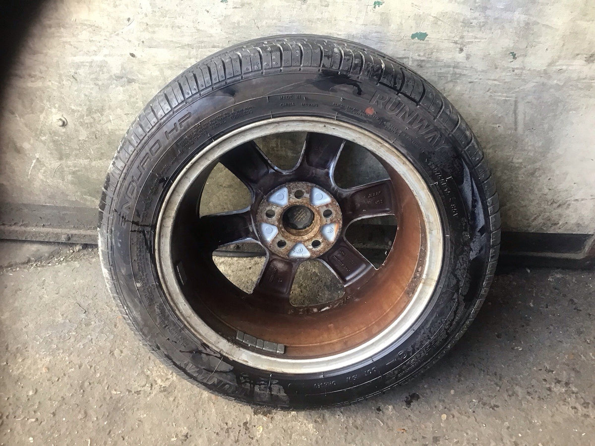 VOLKSWAGEN POLO 9N3 ALLOY WHEEL 15'' 6Q0601025R WITH TYRE 195X55X15 2005 20097
