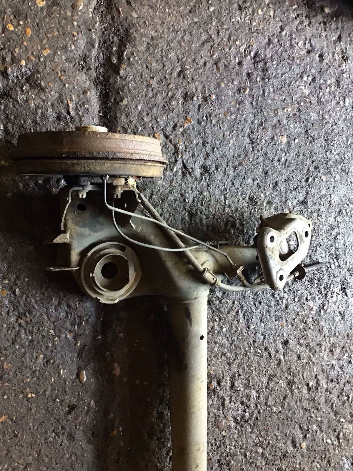 VAUXHALL CORSA E REAR AXLE DRUM BRAKES WITH ABS 2015 20196