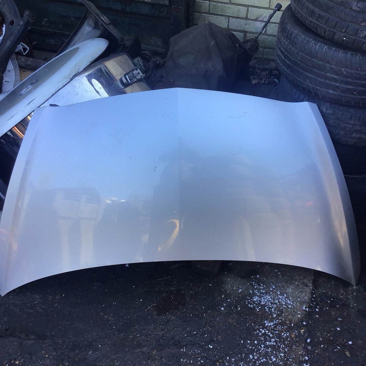 HONDA JAZZ MK2 BONNET SATIN SILVER METALLIC PAINT CODE NH623M  2002-20081