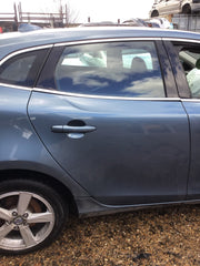VOLVO V40 DRIVER'S SIDE O/S/R REAR DOOR BIARRITZ BLUE 2012 20191