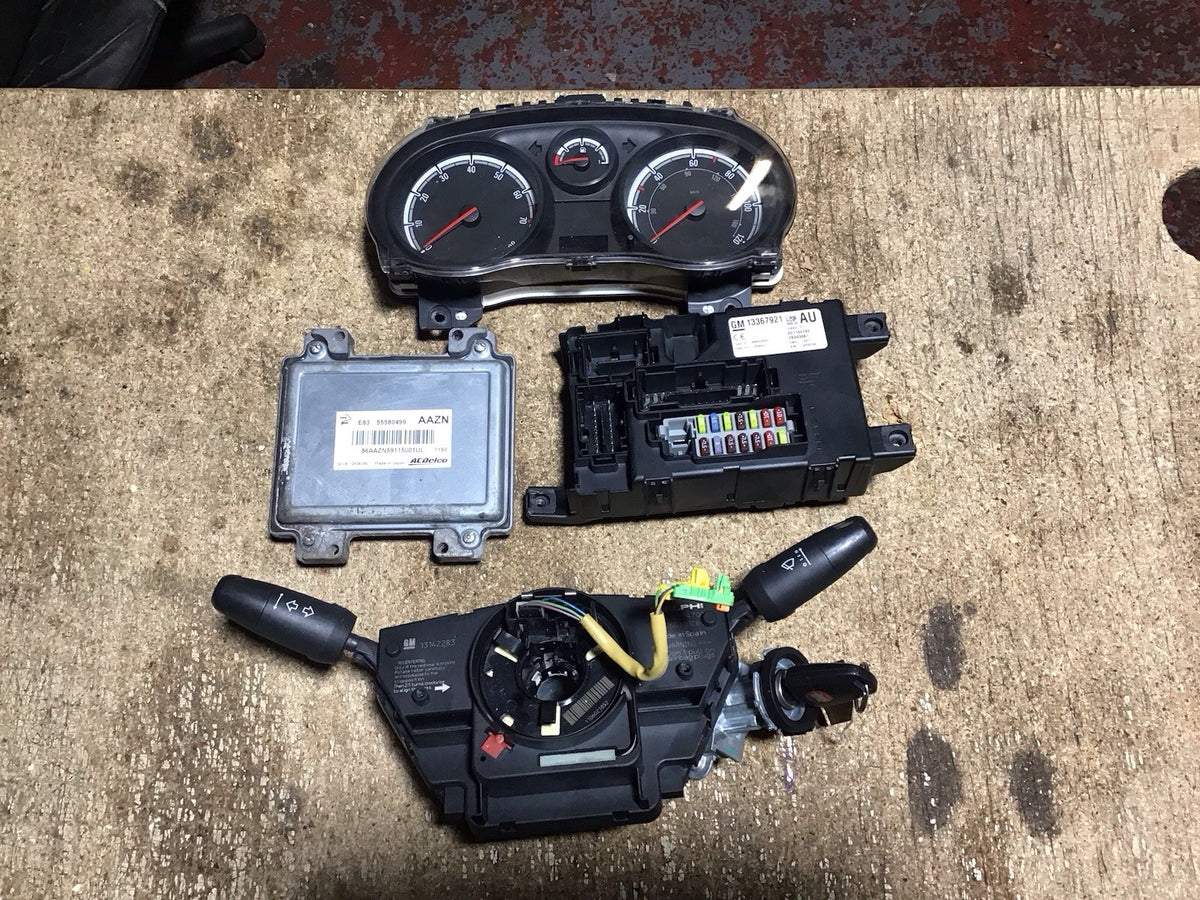 VAUXHALL CORSA D 1.2 PETROL ECU KIT 55580499 AAZN A12XER 2010 20140
