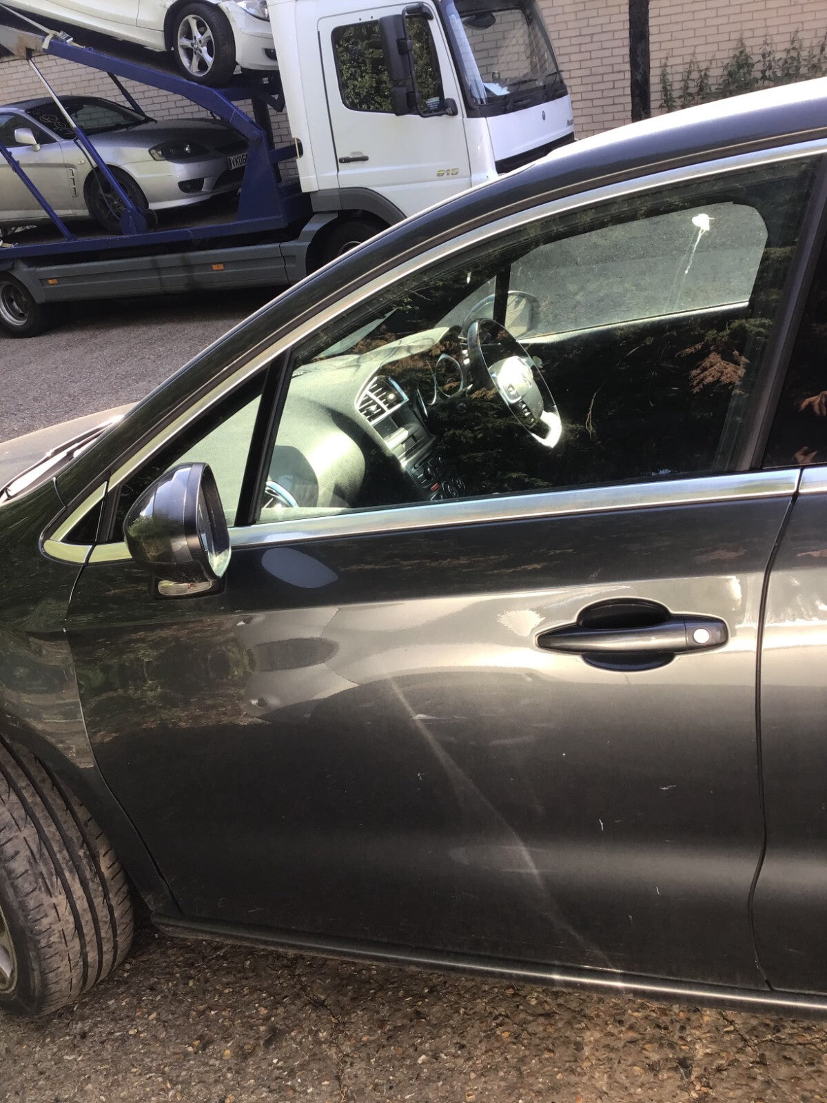 CITROEN DS4 PASSENGER'S SIDE N/S/F FRONT DOOR SHARK GREY METALLIC KTP 2011 20151
