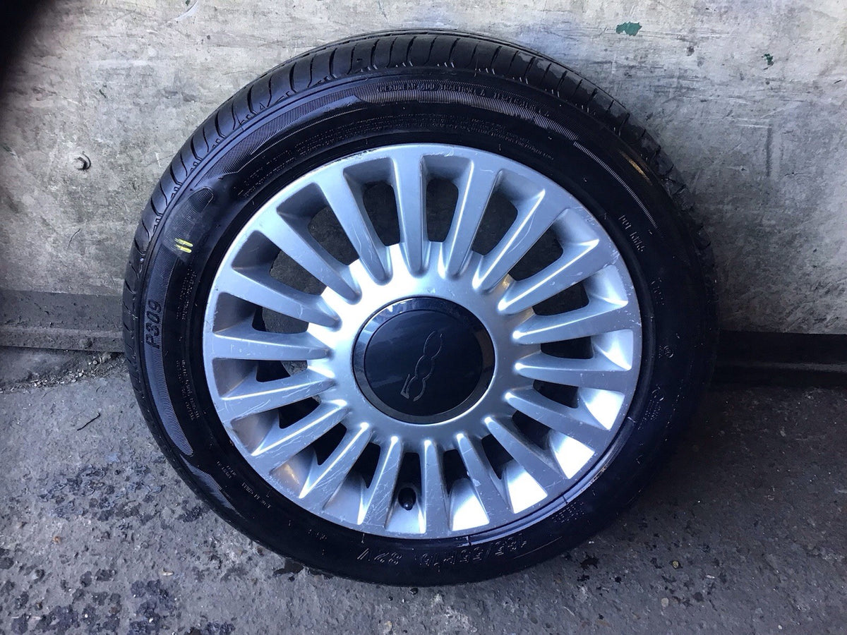 FIAT 500 ALLOY WHEEL 15" 51845435 WITH TYRE 185X55X15 2008 20211