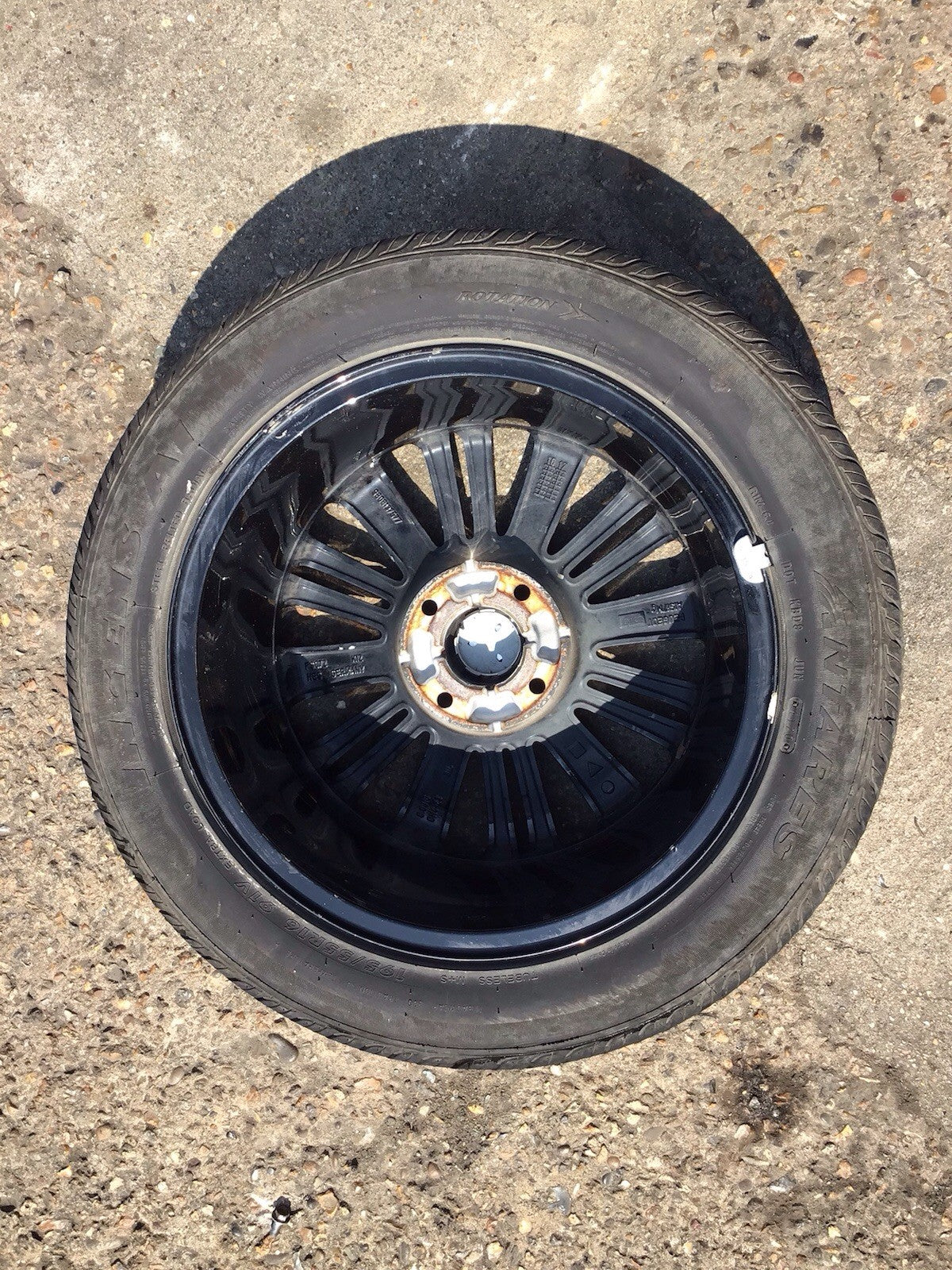 PEUGEOT 208 ALLOY WHEEL 16'' 9808137577 TYRE 195X55X15  2012 20196