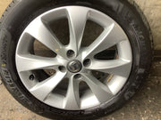 VAUXHALL CORSA D ALLOY WHEEL 16'' AND TYRE 195X55X16 13374019 2006 20143