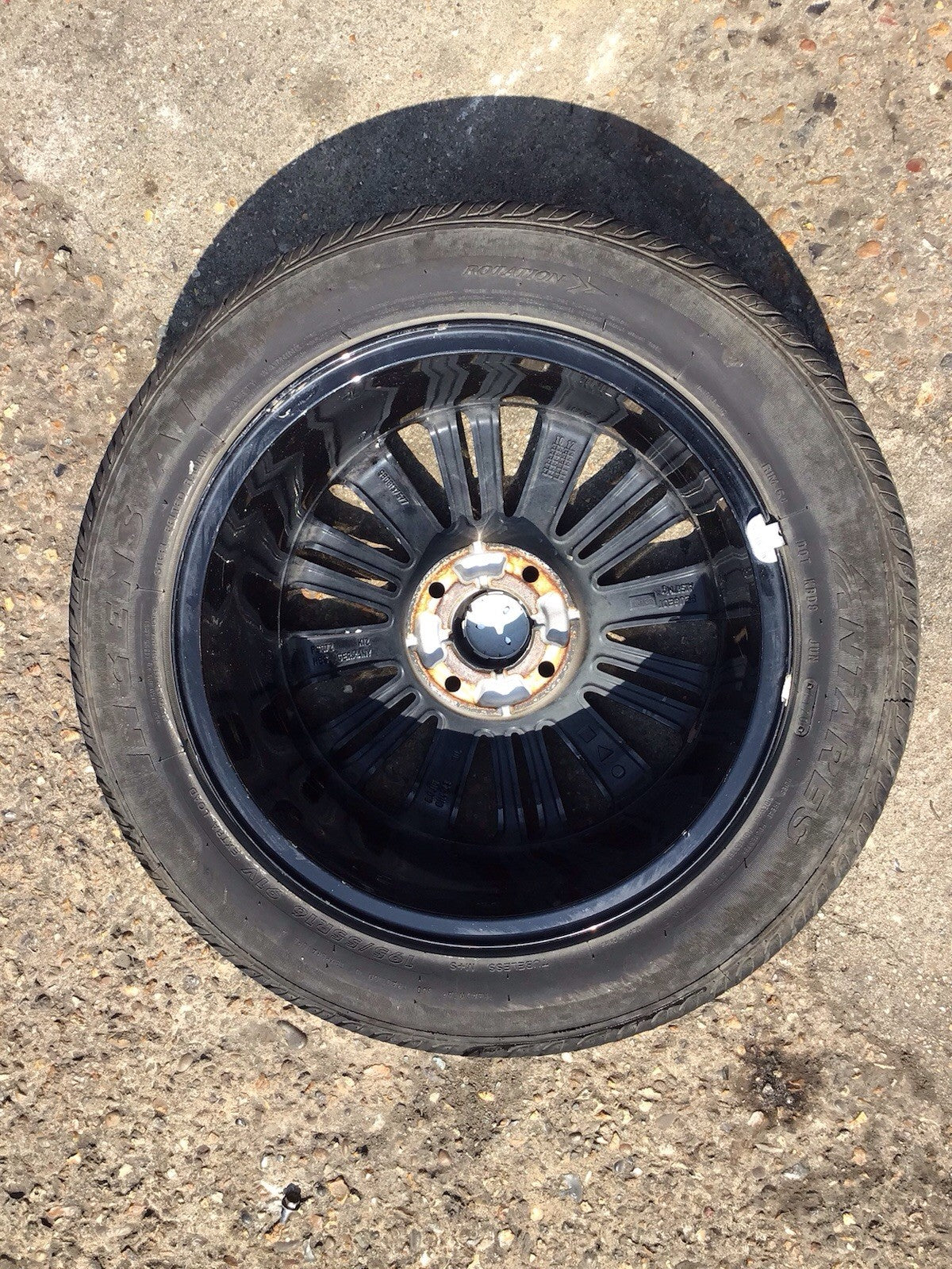 PEUGEOT 208 ALLOY WHEEL 16'' 9808137577 TYRE 195X55X15  2012 20197