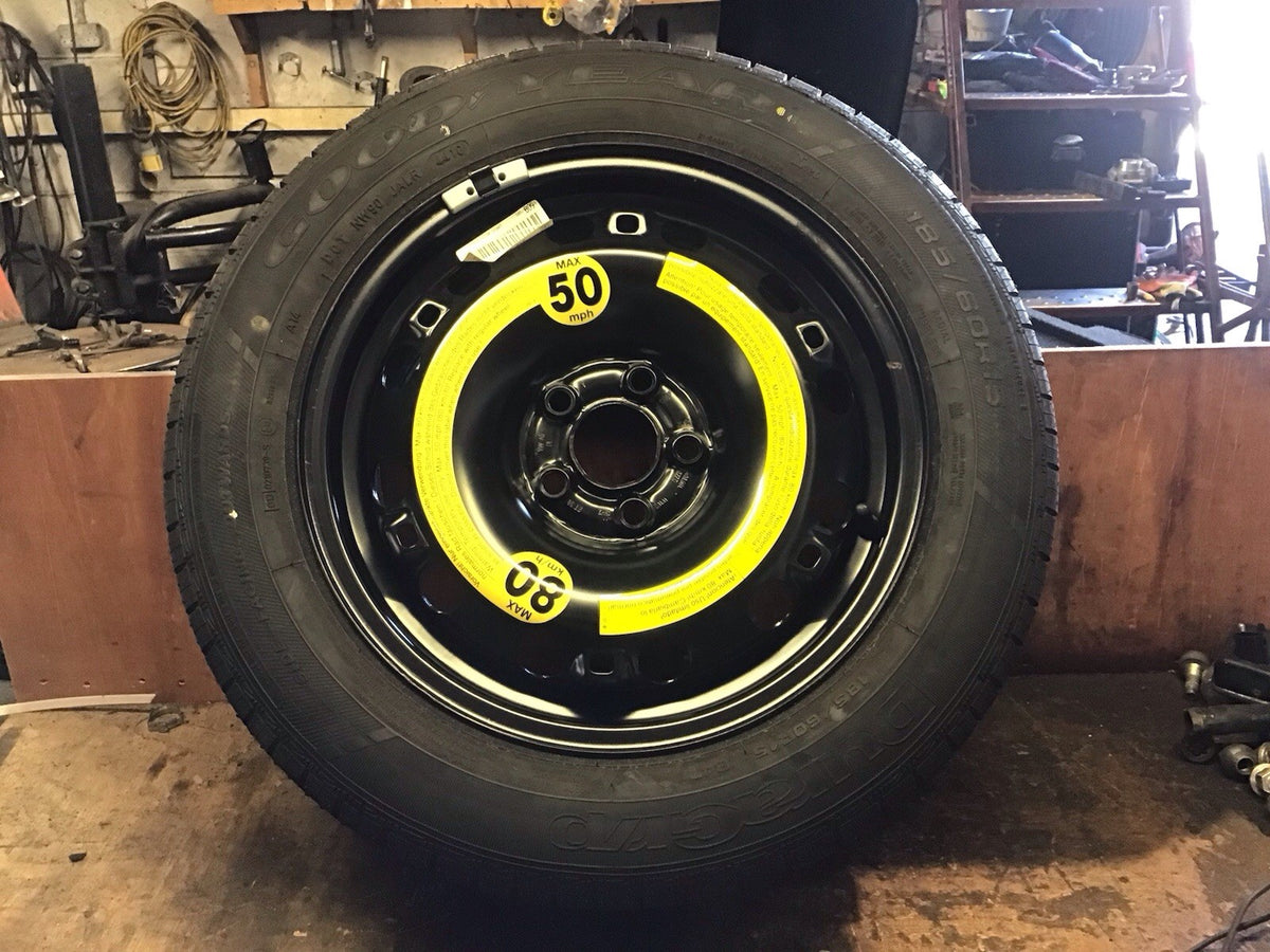 VOLKSWAGEN POLO STEEL WHEEL 15'' SPARE WHEEL 6R0601027 TYRE 185X60X15 2009 20173