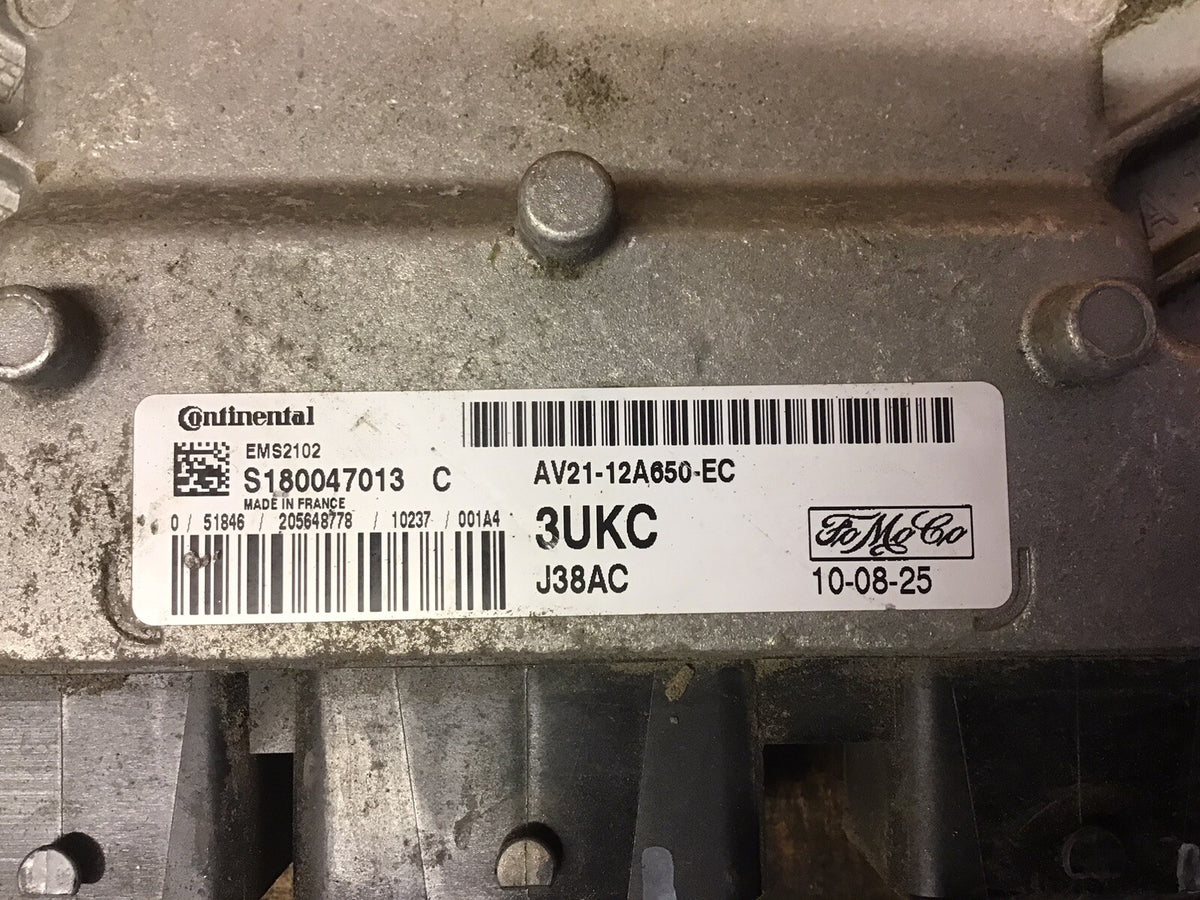 FORD FIESTA MK7 1.4 PETROL ENGINE ECU AV21 12A650 EC 3UKC 2008 20124