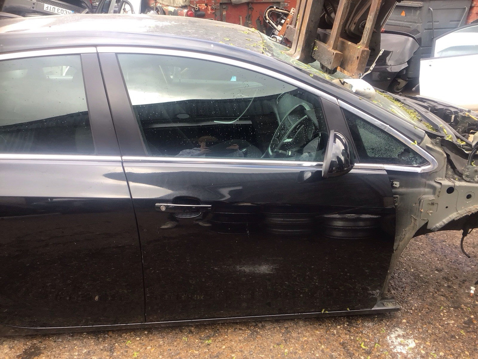 VAUXHALL ASTRA J DRIVER'S SIDE O/S FRONT DOOR  CARBON FLASH BLACK Z22C 2010 20150