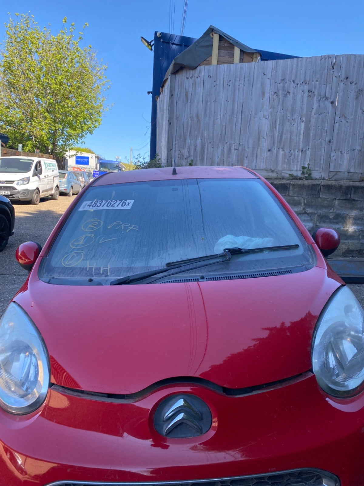 CITROEN C1 BONNET  SCARLET RED KJH  2012-20141