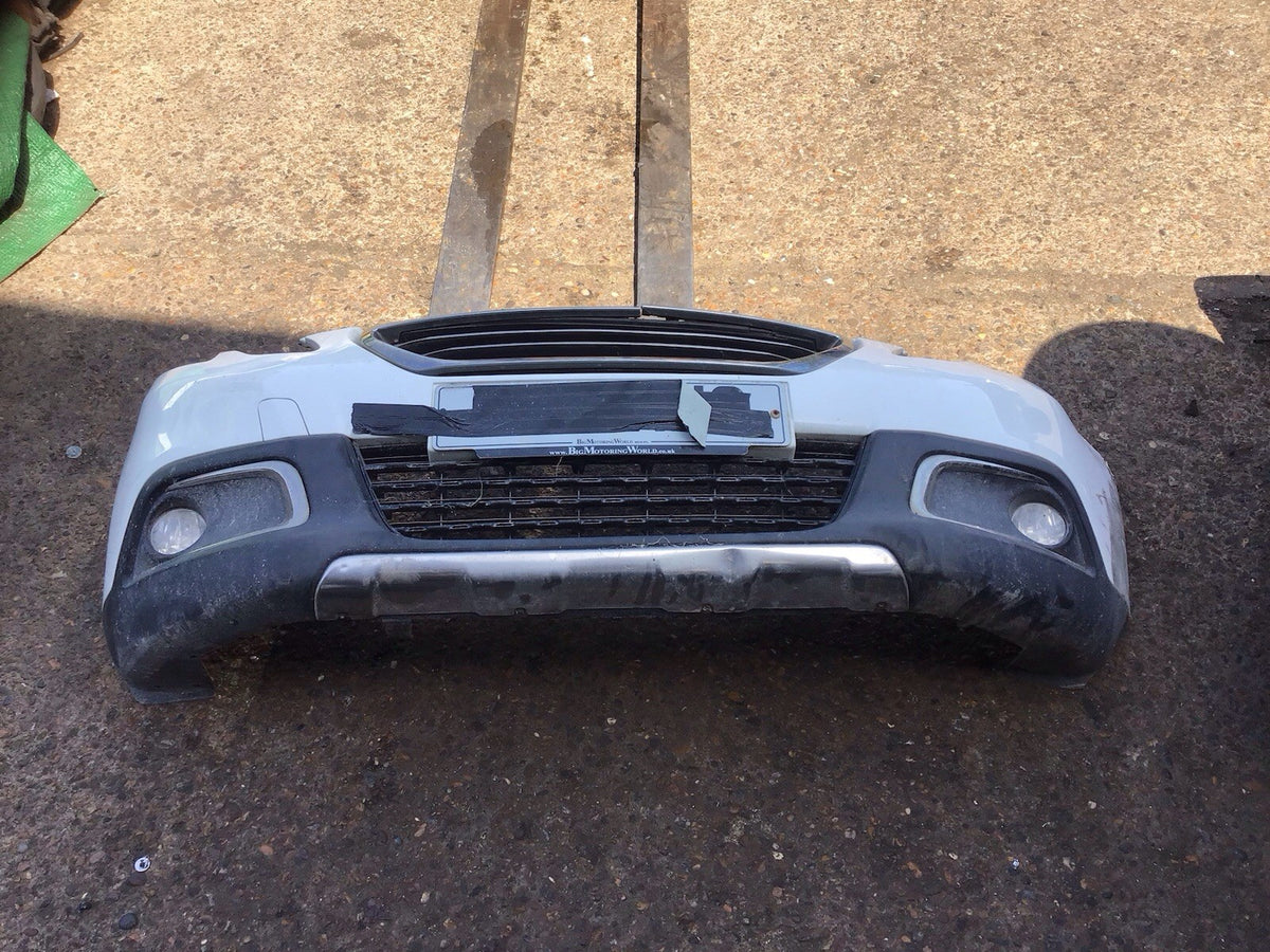 PEUGEOT 2008 MK1 FRONT BUMPER IN BANQUISE WHITE  EWP DAMAGED 2013 20161