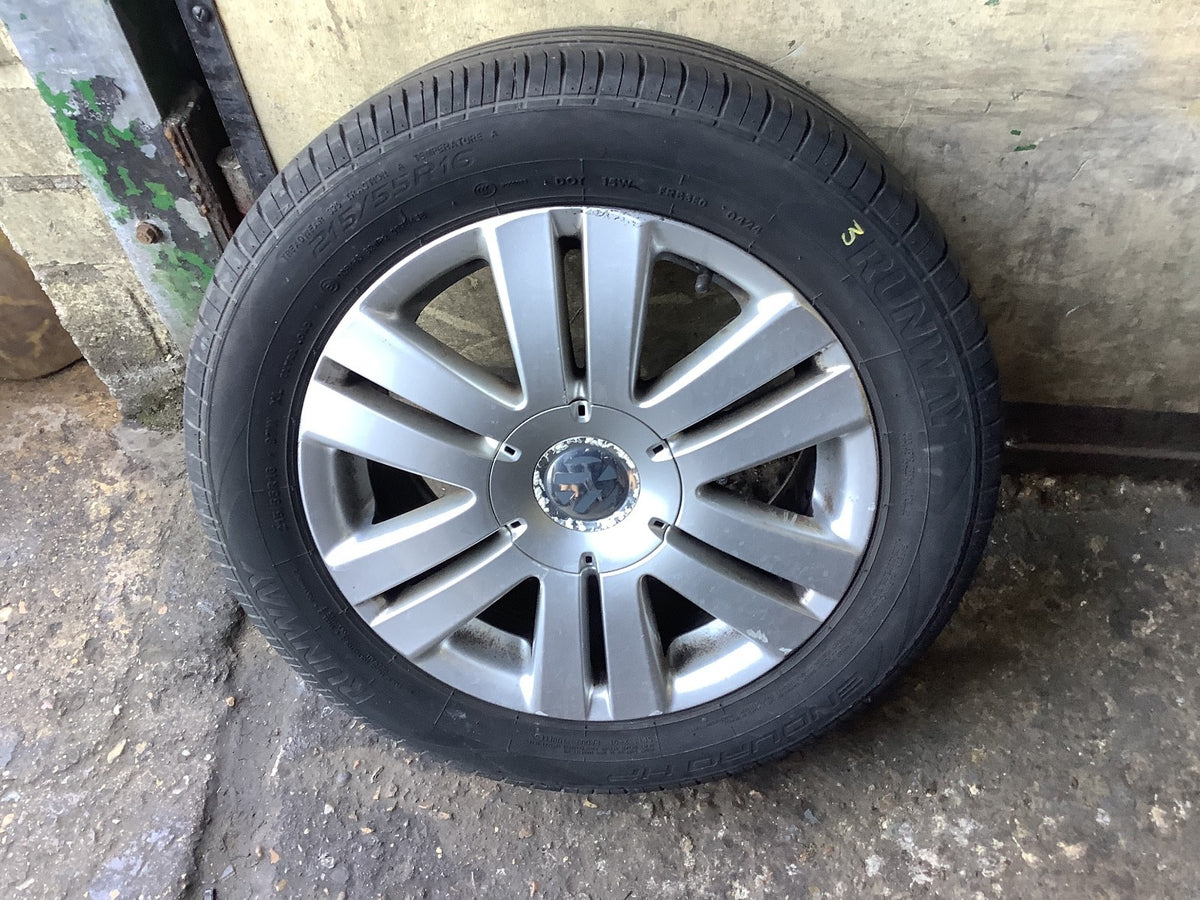 VOLKSWAGEN EOS ALLOY WHEEL 16" 3G0601025AF WITH TYRE 215X55X16 2007 20141