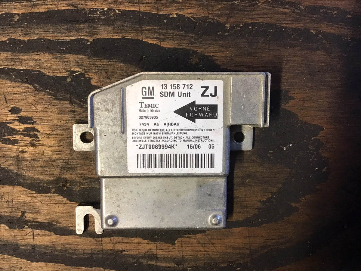 VAUXHALL MERIVA A AIRBAG CONTROL ECU MODULE UNIT SENSOR 13158712 ZJ 2003 20101