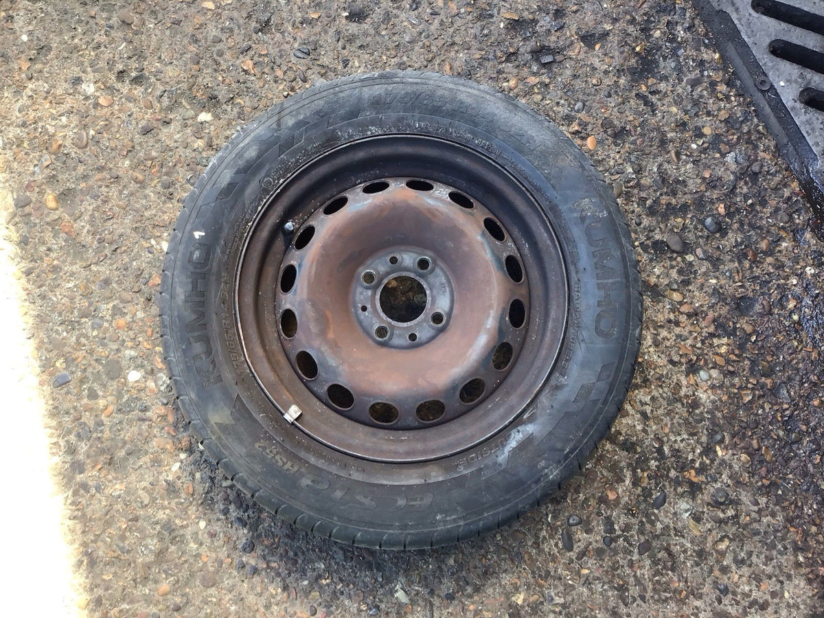 FIAT 500 FORD KA MK2 SPARE WHEEL 14'' STEEL RIM TYRE 175X65X14 2008 20152