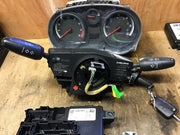 VAUXHALL CORSA D 1.2 PETROL ECU KIT 55577834 AATX A12XER 2010 20148