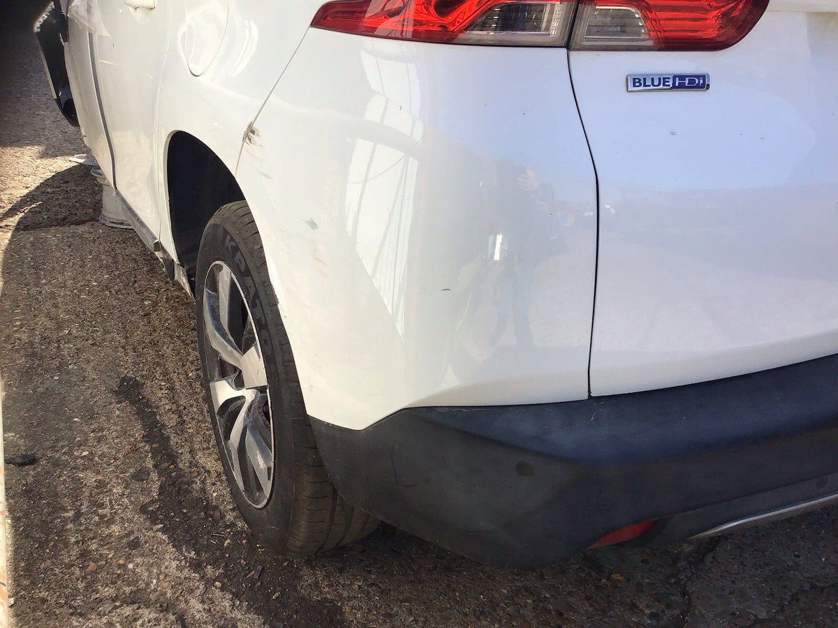 PEUGEOT 2008 MK1 REAR BUMPER IN BANQUISE WHITE PAINT CODE EWP 2013 20196