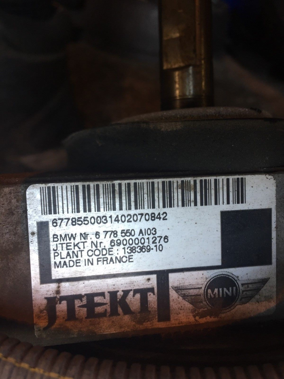 BMW MINI R55 R56 R57 ELECTRIC POWER STEERING RACK ,PUMP ,ECU 6778550 2007 20132