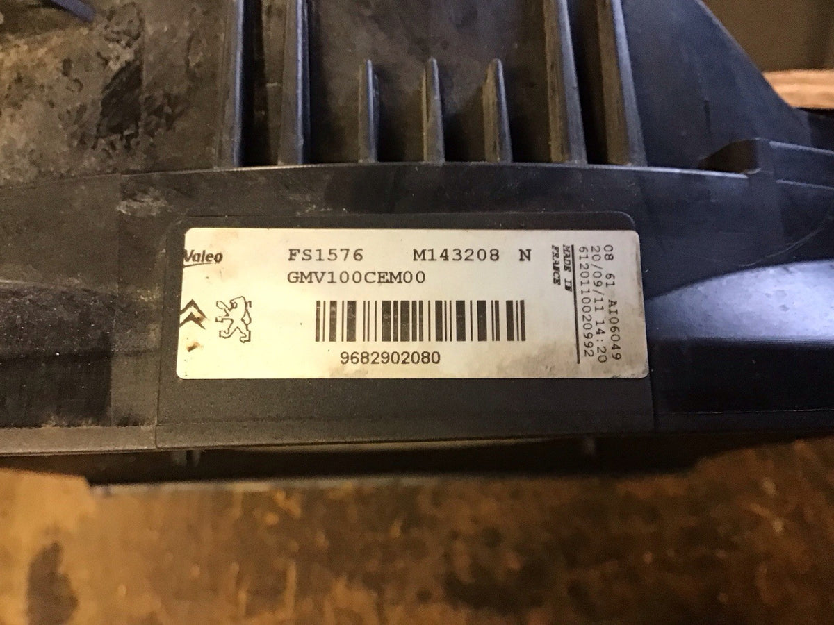 CITROEN C3 MK2 PEUGEOT 207 1.4 1.6 PETROL RADIATOR COOLING FAN 9682902080 10 155