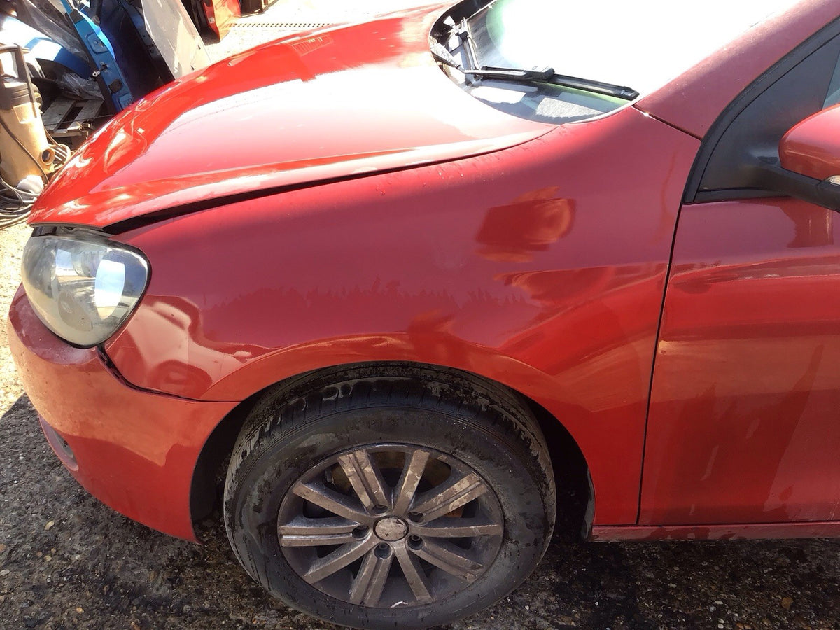 VOLKSWAGEN GOLF MK6 PASSENGER SIDE N/S WING IN AMARYLLIS RED CODE LA3S 2009 20122