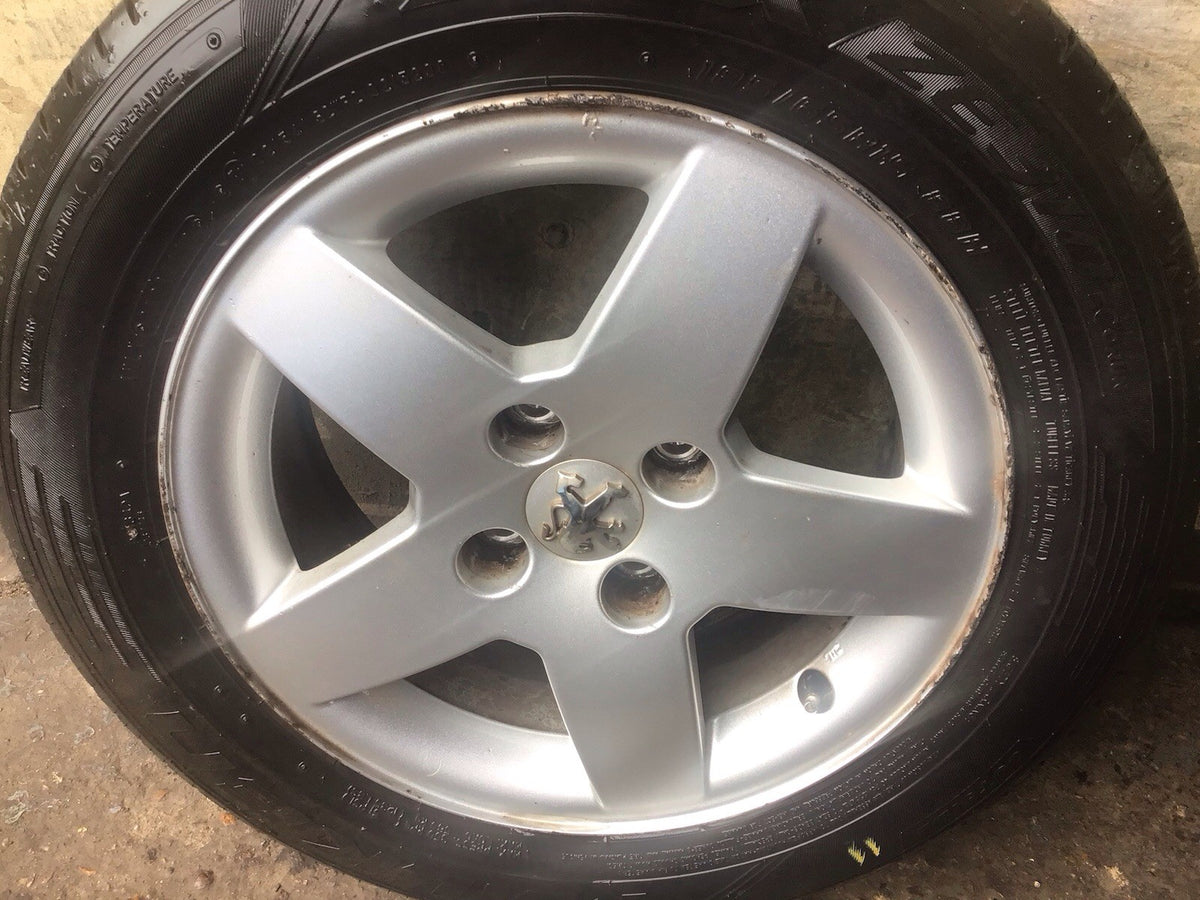 PEUGEOT 207 ALLOY WHEEL 15'' 9651016580 TYRE 185X65X15  2006 20121