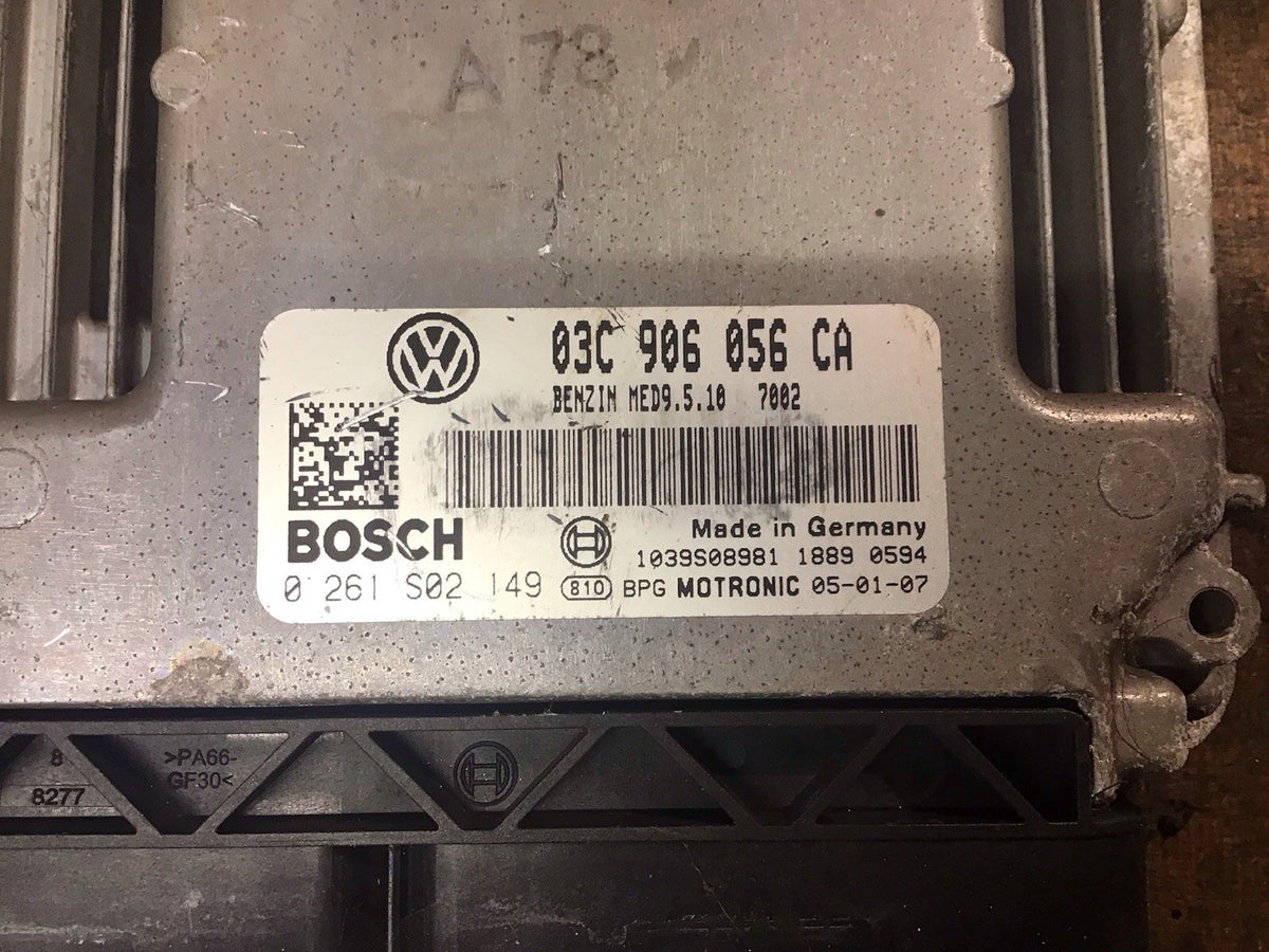 VOLKSWAGEN GOLF MK5 1.6 PETROL ENGINE CONTROL UNIT ECU 03C906056CA BLF 2004 20084
